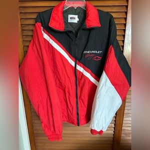 Vintage 1998 made in USA NASCAR Chevrolet Racing team windbreaker jacket. Size L